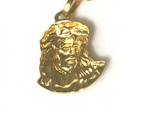Load image into Gallery viewer, New Authentic 18K Saudi Gold 17.5&quot; Necklace with Jesus Christ Face Pendant - Rafant
