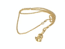 Load image into Gallery viewer, New Authentic 18K Saudi Gold 17.5&quot; Necklace with Jesus Christ Face Pendant - Rafant
