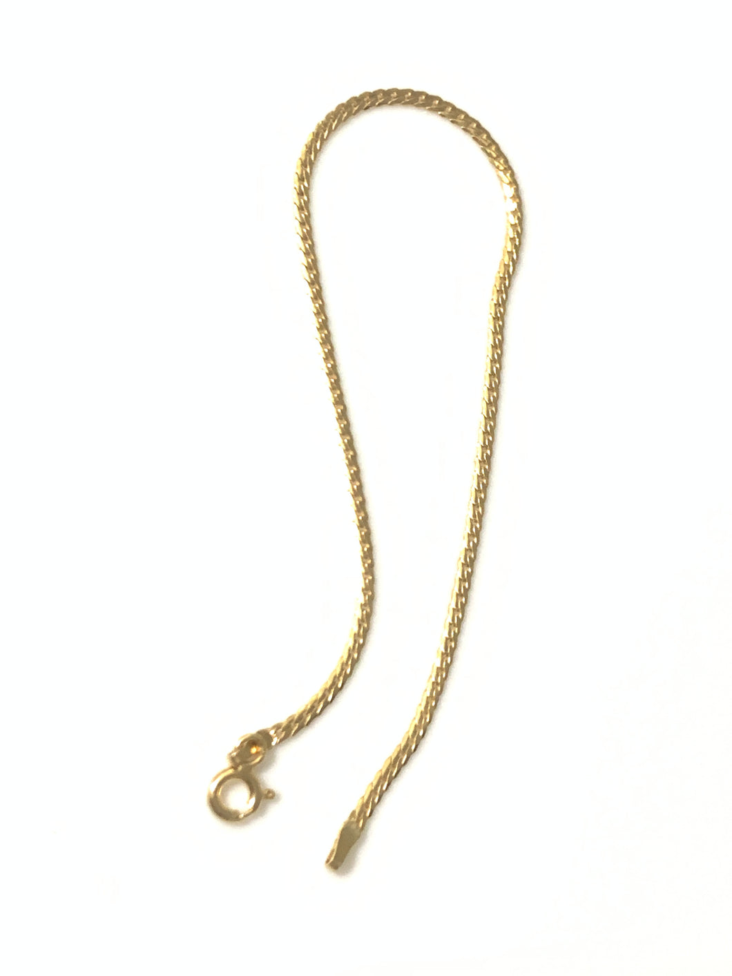 New Authentic Stamped 18K Saudi Gold Chain Bracelet 6.5