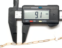 Load image into Gallery viewer, New Real 18K Saudi Gold Chain Paperclip Bracelet Size 7.5 - Rafant
