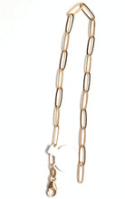 Load image into Gallery viewer, New Real 18K Saudi Gold Chain Paperclip Bracelet Size 7.5 - Rafant
