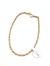 Load image into Gallery viewer, 18K Gold Rope Chain Bracelet Size 7 - Rafant
