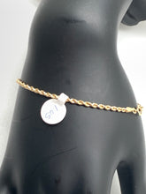 Load image into Gallery viewer, 18K Gold Rope Chain Bracelet Size 7 - Rafant
