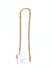 Load image into Gallery viewer, 18K Gold Rope Chain Bracelet Size 7 - Rafant
