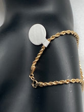 Load image into Gallery viewer, 18K Gold Rope Chain Bracelet Size 7 - Rafant
