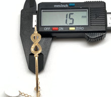 Load image into Gallery viewer, New 18K Saudi Gold Infinity Bracelet Bangle Circumference 2.36 x 2&quot; Small - Rafant
