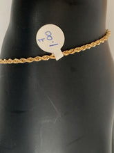 Load image into Gallery viewer, New Real 18K Saudi Gold Chain Rope Size 7 - Rafant
