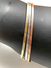 Load image into Gallery viewer, New Real 18K Saudi Gold Oval Oblong Bracelet Bangles 3 Tones White/Rose/Yellow Gold - Rafant
