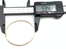 Load image into Gallery viewer, New Real 18K Saudi Gold Oval Oblong Bracelet Bangles 3 Tones White/Rose/Yellow Gold - Rafant
