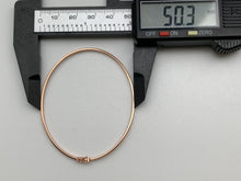 Load image into Gallery viewer, New Real 18K Saudi Gold Oval Oblong Bracelet Bangles 3 Tones White/Rose/Yellow Gold - Rafant
