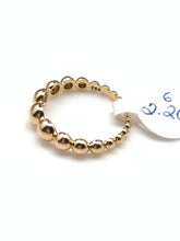 Load image into Gallery viewer, New Real 18K Saudi Gold Bubble Ring Size 6 - Rafant
