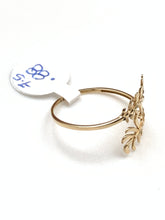 Load image into Gallery viewer, New Real 18K Saudi Gold Fern Leaves Ring Size 7.5 - Rafant
