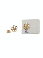 Load image into Gallery viewer, 18K Gold Stud Flower Stud Earrings Small - Rafant
