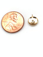 Load image into Gallery viewer, New Real 18K Saudi Gold Stud Round Circle Earrings - Rafant
