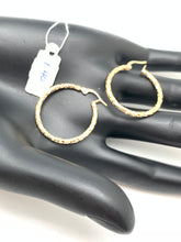 Load image into Gallery viewer, New Real 18K Saudi Gold Hoops/Loops Earrings - Rafant
