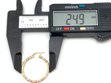 Load image into Gallery viewer, New Real 18K Saudi Gold Hoops/Loops Earrings - Rafant
