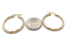 Load image into Gallery viewer, New Real 18K Saudi Gold Hoops/Loops Earrings - Rafant
