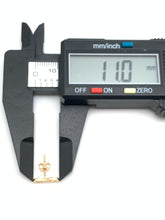 Load image into Gallery viewer, New Real 18K Saudi Gold Infinity Stud Earrings Small - Rafant
