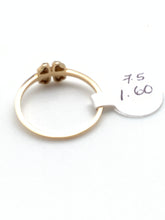 Load image into Gallery viewer, New Real 18K Saudi Gold Clover Leaf Ring Size 7.5 - Rafant
