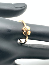 Load image into Gallery viewer, New Real 18K Saudi Gold Clover Leaf Ring Size 7.5 - Rafant
