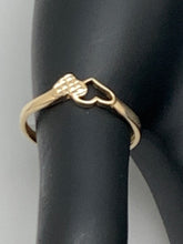 Load image into Gallery viewer, New Real 18K Saudi Gold Double Heart Ring Size 8 - Rafant
