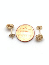 Load image into Gallery viewer, New Real 18K Saudi Gold Knot Stud Earrings - Rafant
