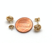 Load image into Gallery viewer, New Real 18K Saudi Gold Knot Stud Earrings - Rafant
