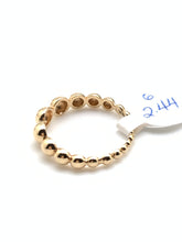 Load image into Gallery viewer, New Real Fine 18K Saudi Gold Bubble Beaded Ring Size 6 - Rafant
