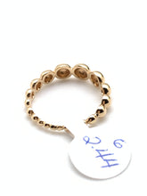 Load image into Gallery viewer, New Real Fine 18K Saudi Gold Bubble Beaded Ring Size 6 - Rafant
