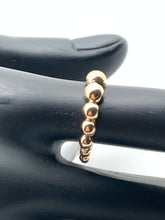 Load image into Gallery viewer, New Real Fine 18K Saudi Gold Bubble Beaded Ring Size 6 - Rafant
