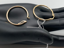 Load image into Gallery viewer, New Real 18k Saudi Gold Hoop/Loop Earrings - Rafant
