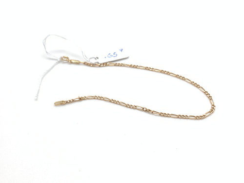 New 18K Saudi Gold Chain Link Bracelet Size 7 - Rafant
