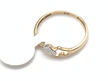 Load image into Gallery viewer, New Real 18K Saudi Gold Double Heart Ring Size7.5 Two Tone White and Yellow Gold - Rafant
