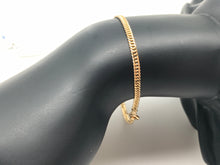 Load image into Gallery viewer, New Real 18K Saudi Gold Chain Bracelet Size 7.5 - Rafant
