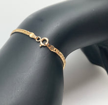 Load image into Gallery viewer, New Real 18K Saudi Gold Chain Bracelet Size 7.5 - Rafant
