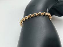 Load image into Gallery viewer, New Real 18K Saudi Gold Chain Link Size 7 Bracelet 3.19 grams - Rafant

