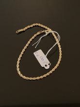 Load image into Gallery viewer, New Real 18K Saudi Gold Rope Chain Bracelet Size 7.5 - Rafant
