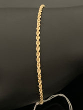 Load image into Gallery viewer, New Real 18K Saudi Gold Rope Chain Bracelet Size 7.5 - Rafant
