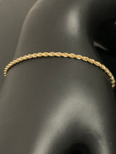 Load image into Gallery viewer, New Real 18K Saudi Gold Rope Chain Bracelet Size 7.5 - Rafant
