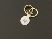 Load image into Gallery viewer, New Real 18K Saudi Gold Small Hoops Loops Earrings Children/Teens/Minimalist Adult 0.98 grams - Rafant
