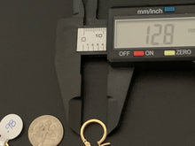 Load image into Gallery viewer, New Real 18K Saudi Gold Small Hoops Loops Earrings Children/Teens/Minimalist Adult 0.98 grams - Rafant
