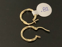 Load image into Gallery viewer, New Real 18K Saudi Gold Hoops Loops Earrings Small Children/Teens/Adult Minimalist - Rafant
