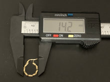 Load image into Gallery viewer, New Real 18K Saudi Gold Spiral Small Hoops Loops Earrings 0.79 grams - Rafant
