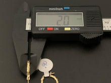 Load image into Gallery viewer, New Real 18K Saudi Gold Small Hoops Loops Earrings 0.90 grams - Rafant
