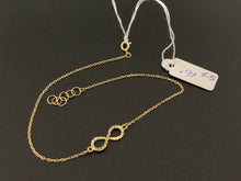 Load image into Gallery viewer, New Real 18K Saudi Gold Infinity Bracelet Size 7.5 Dainty Delicate - Rafant
