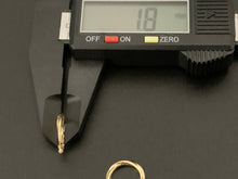Load image into Gallery viewer, New Real 18K Saudi Gold Small Hoops Loops Earrings 0.81 grams - Rafant
