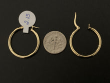 Load image into Gallery viewer, New Real 18K Saudi Gold Hoops Loops Earrings - Rafant
