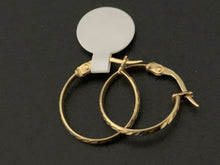 Load image into Gallery viewer, New Real 18K Saudi Gold Small Hoops Loops Earrings - Rafant
