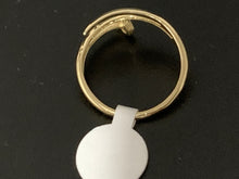 Load image into Gallery viewer, New Real 18K Saudi Gold Nail Ring Size 8 - Rafant
