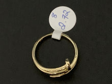 Load image into Gallery viewer, New Real 18K Saudi Gold Nail Ring Size 8 - Rafant
